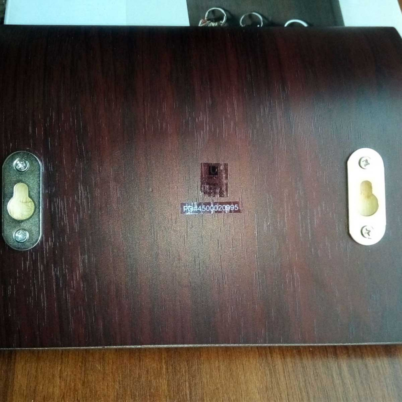 Держатель для ключей и писем Magnetter темное дерево