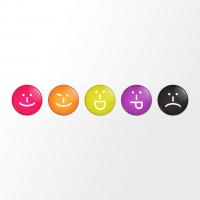 Набор магнитов  Смайлики 