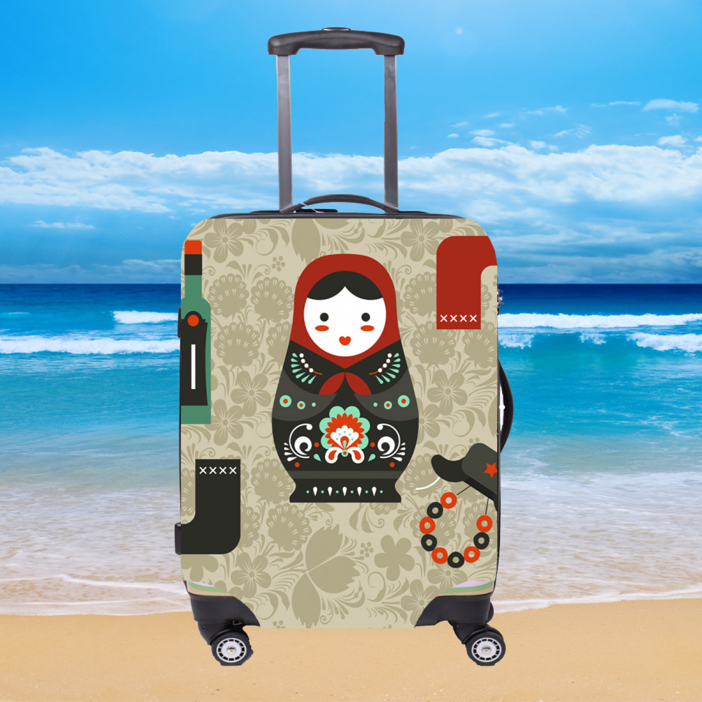 Чехол для чемодана из неопрена - Россия матушка Чехол для чемодана из неопрена - Россия матушка