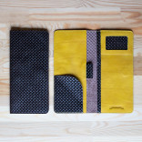 Кожаный холдер для документов в поездку Hyper Keeper Brown Mustard