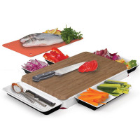 Разделочная доска с отсеками для еды Chop   Serve