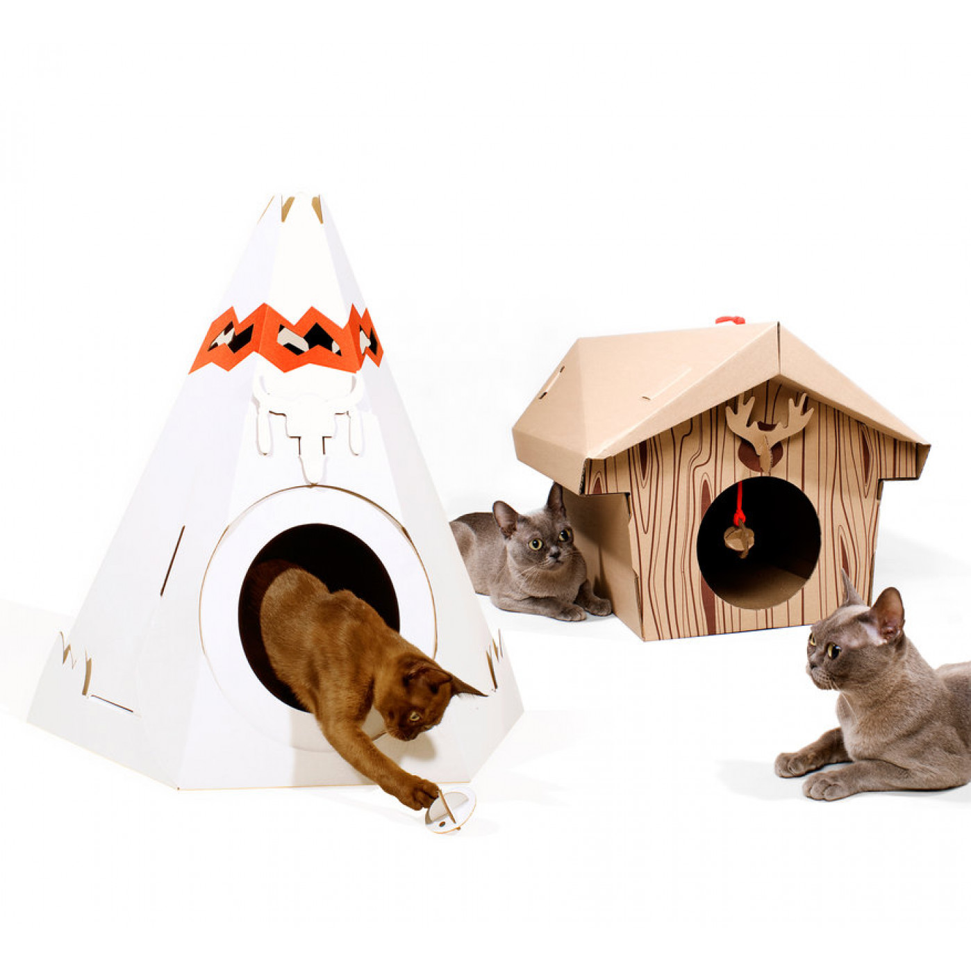 Игровой домик для кошек Teepee Игровой домик для кошек Teepee