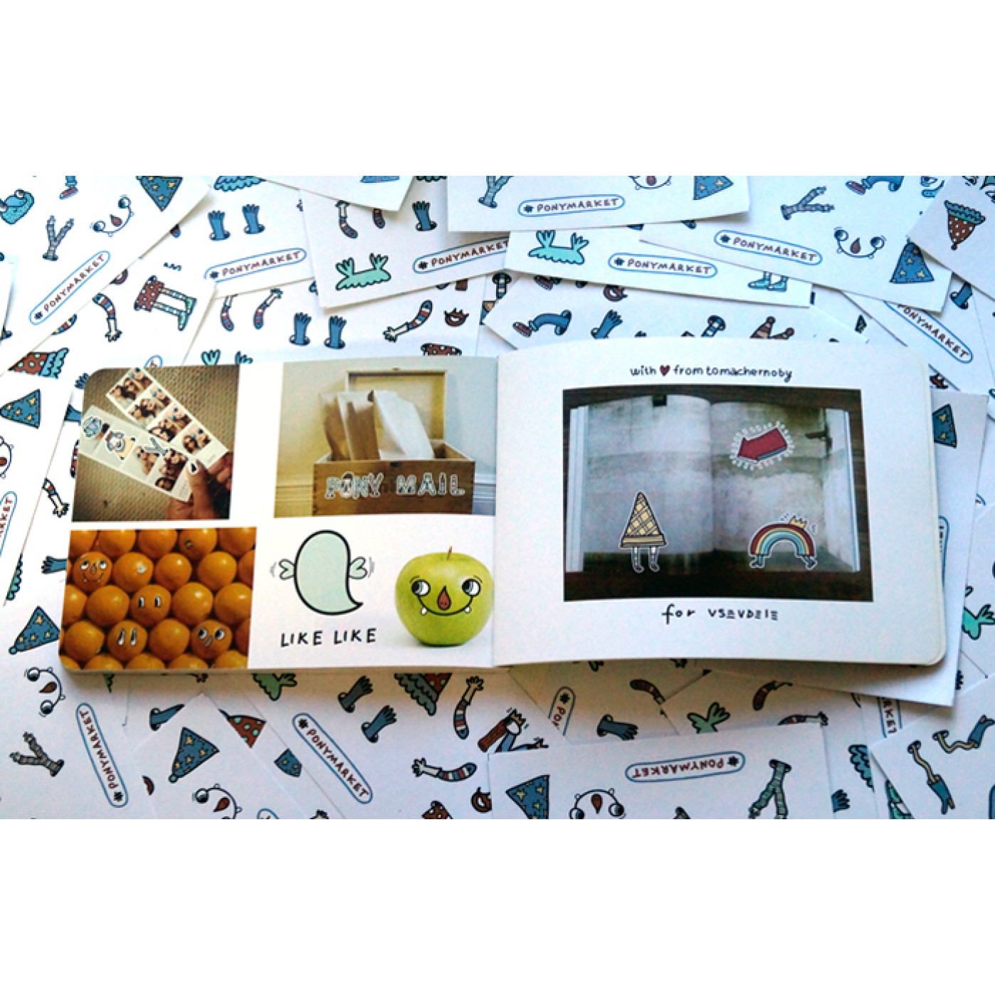 Детский стикербук Pony Stickers от Parazita Kusok