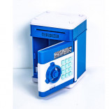 Электронная копилка-сейф с кодовым замком синяя