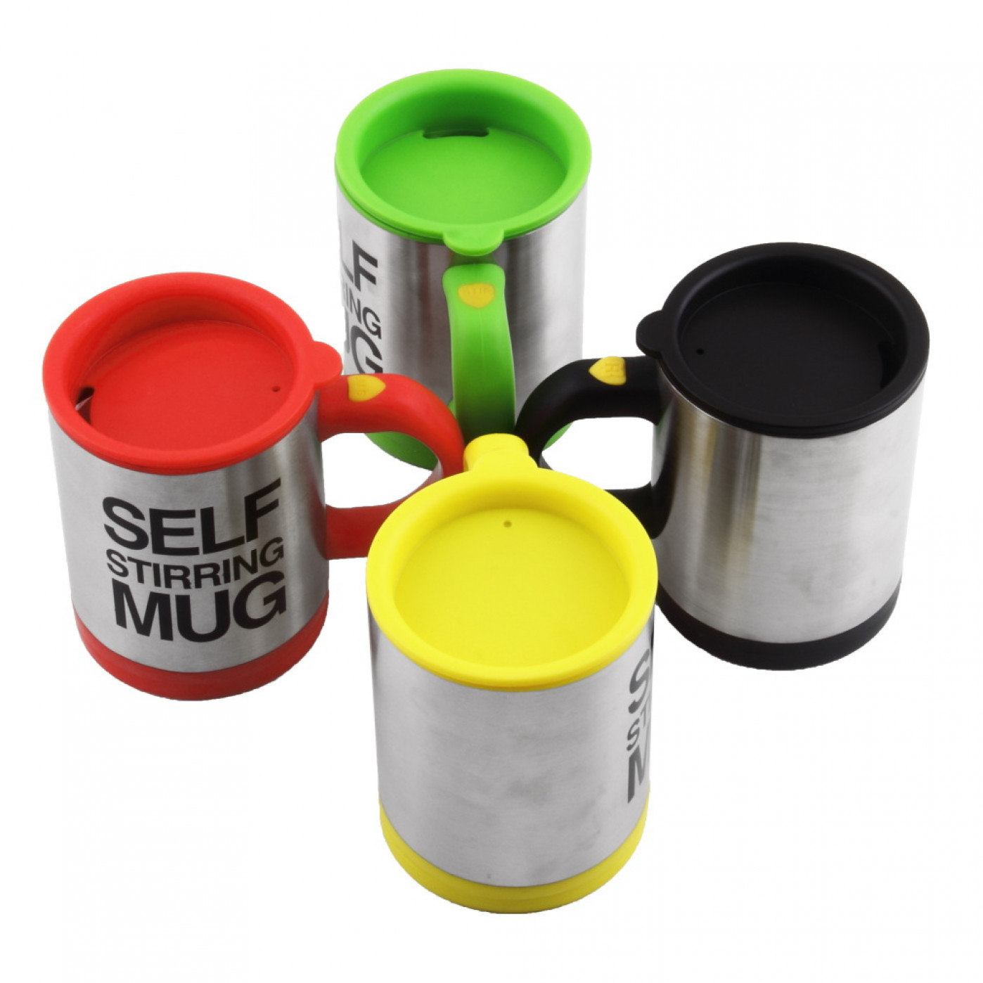 Кружка с автоматической мешалкой