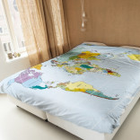 Комплект постельного белья Карта Мира