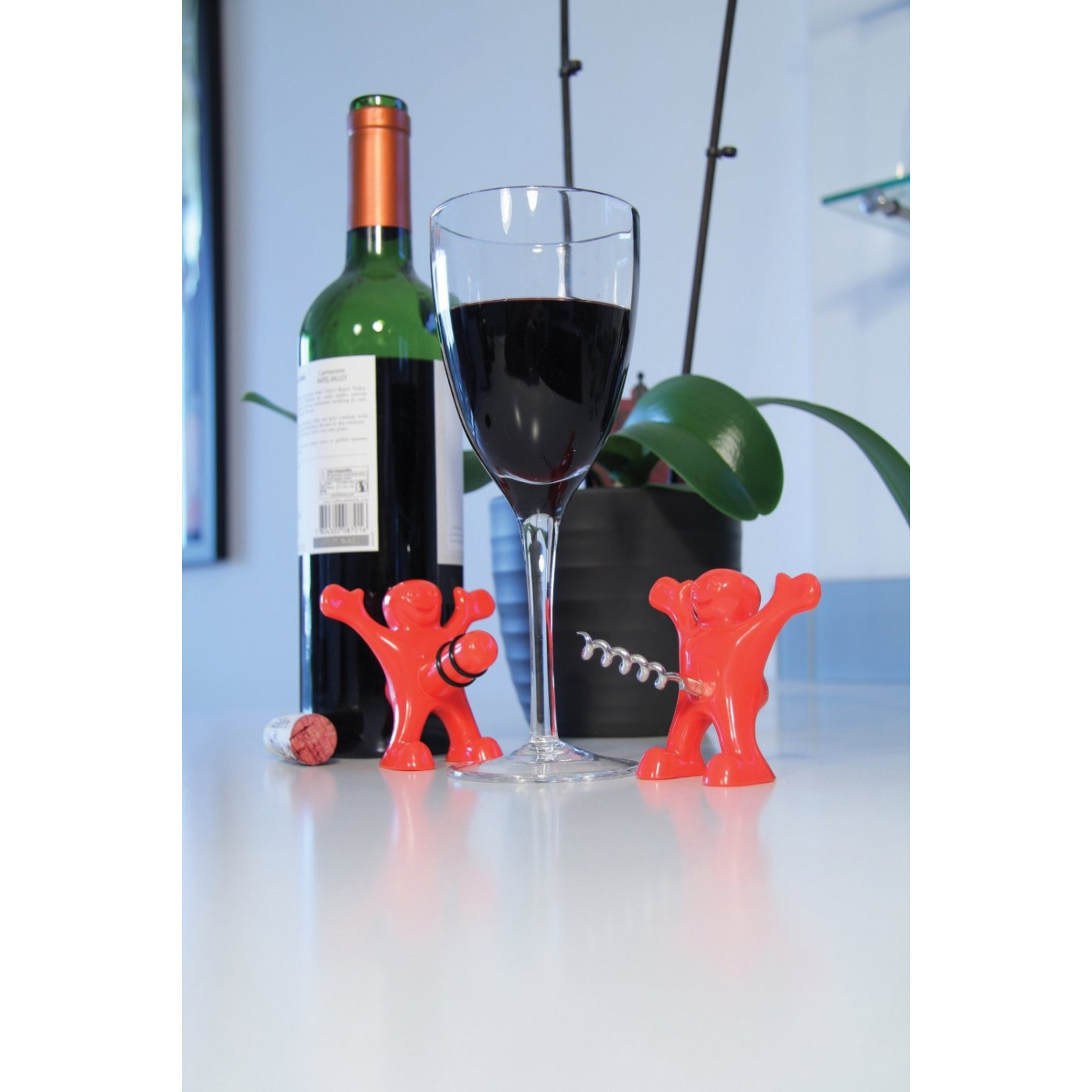 Набор  Счастливый человек  (штопор и стопер)