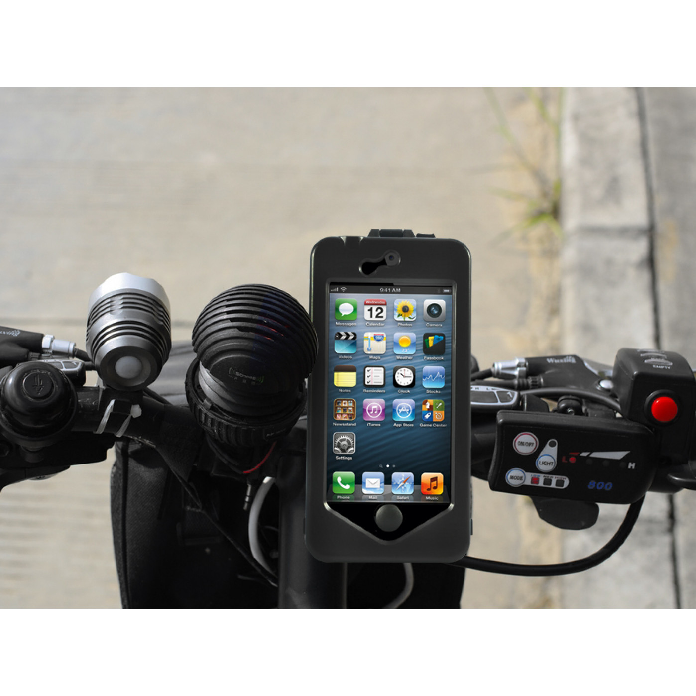 Мото и вело держатель для iPhone 5 + Action чехол Мото и вело держатель для iPhone 5 + Action чехол