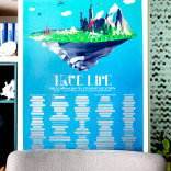 Плакат со скретч слоем - список 100 вещей которые нужно сделать в жизни