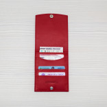 Холдер кожаный для автодокументов HK avto - Red