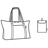 Складная сумка Mini maxi travelshopper. разные расцветки 