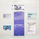 Холдер кожаный для автодокументов HK avto - purple