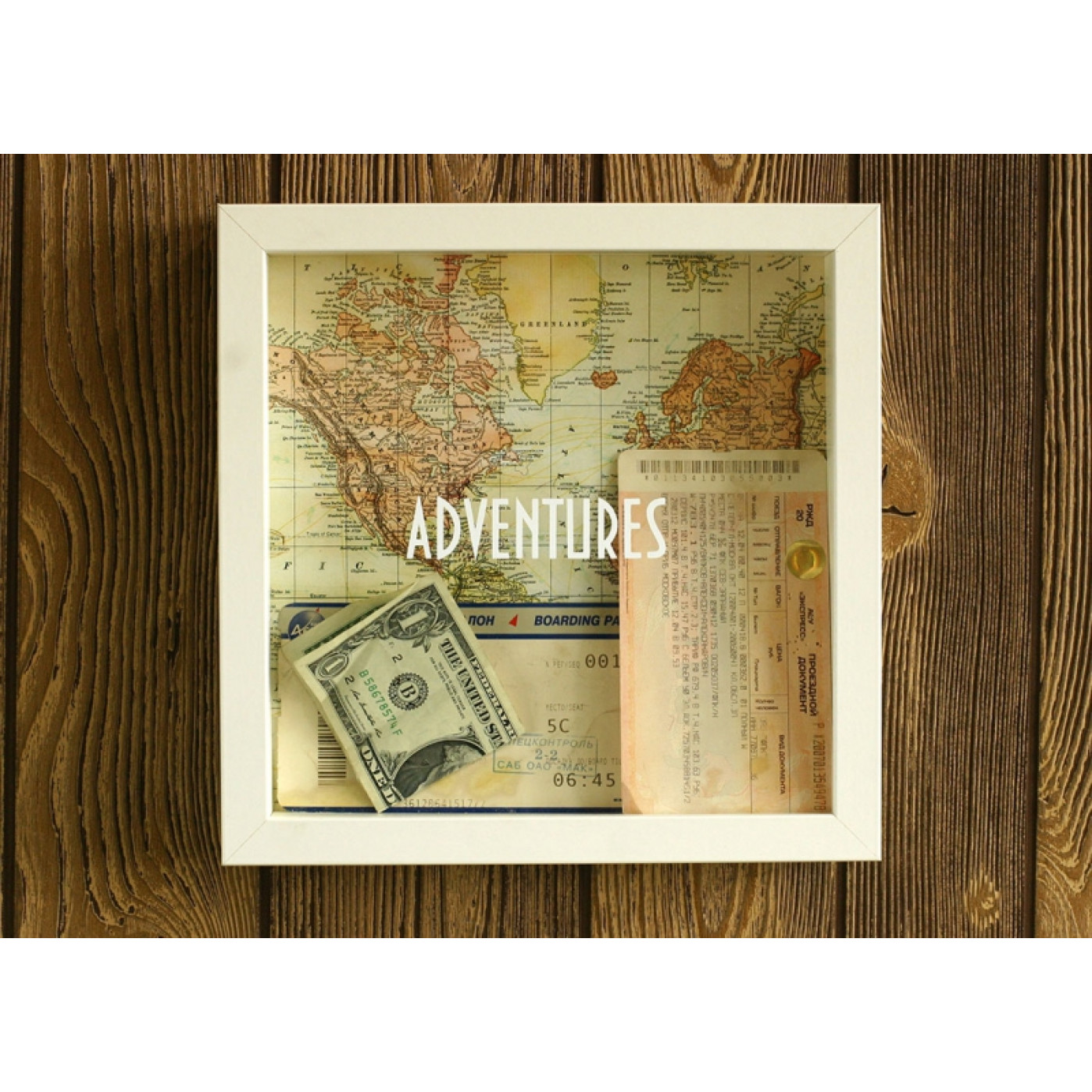 Копилка-рамка путешественника Adventures Копилка-рамка путешественника Adventures