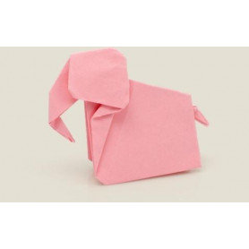 Блокнот оригами Розовый слон-2