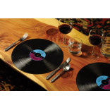 Набор подставок под тарелки в виде пластинки Vinyl Style