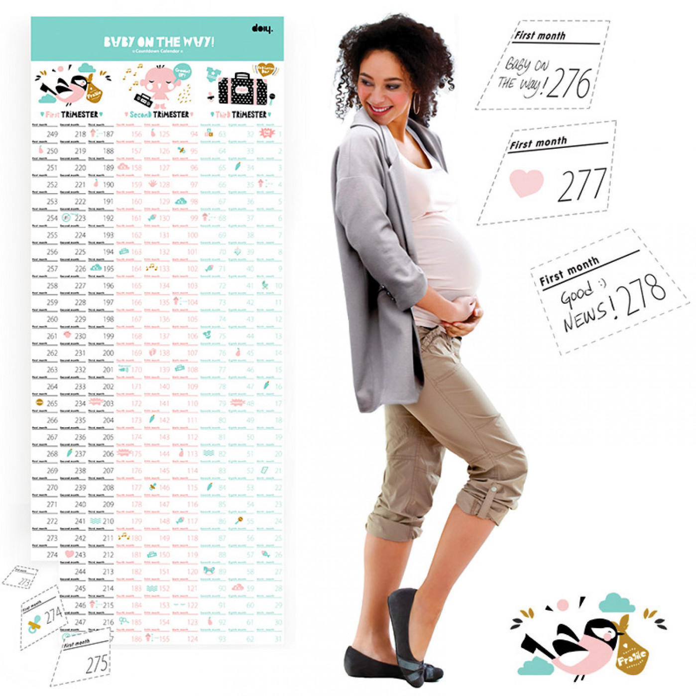 Календарь для беременных Baby on the way