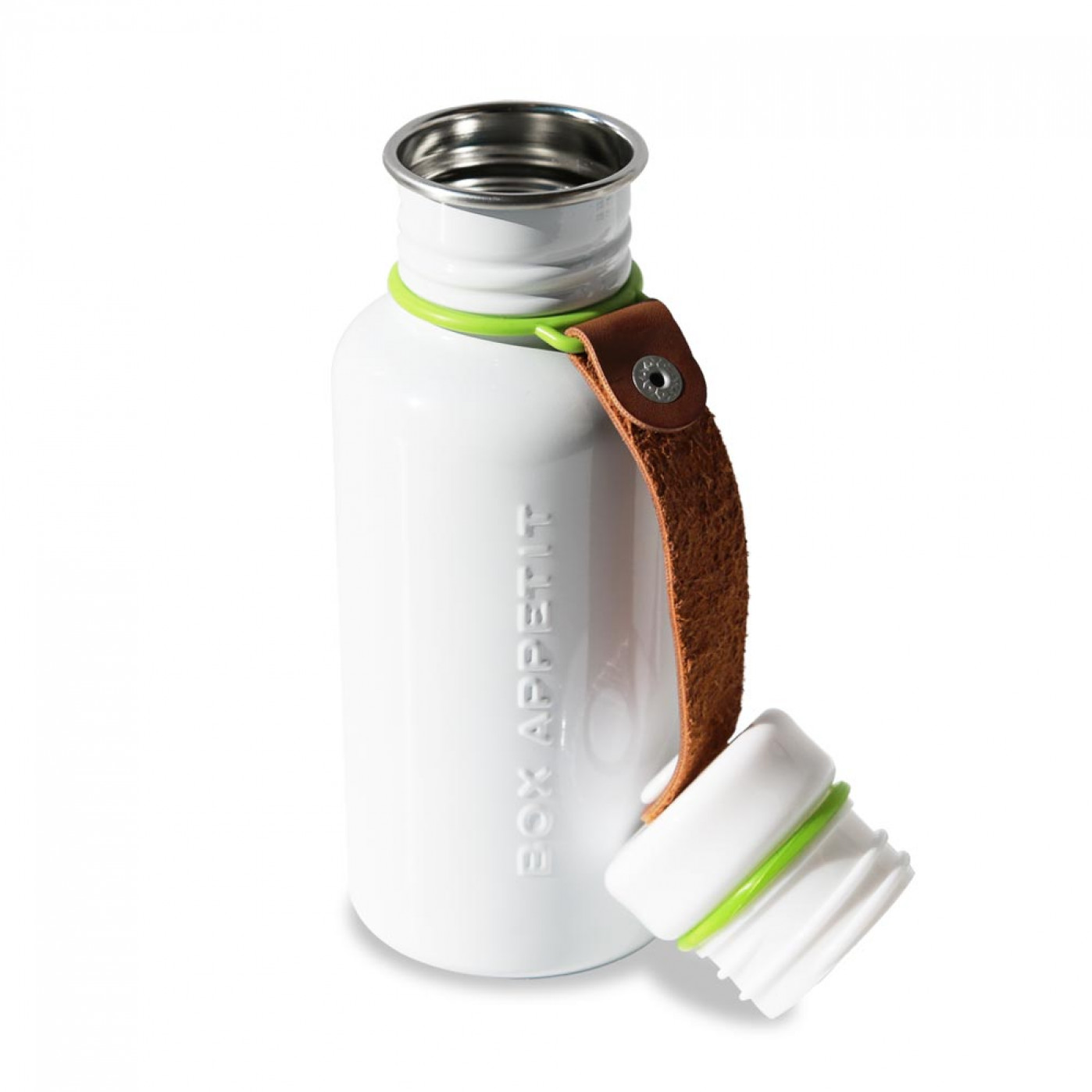 Бутылка для воды Water bottle белая/зеленая Бутылка для воды Water bottle белая/зеленая