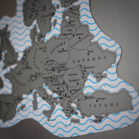 Магнитная скретч карта мира Truemap Puzzle-2