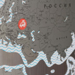 Магнитная скретч карта мира Truemap Puzzle