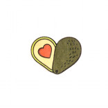 Деревянный пин Waf-Waf Авокадо сердце