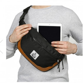 Поясная сумка для планшета Якорь - Баркас (полностью черный)