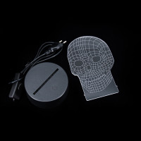 3D светильник Череп-2