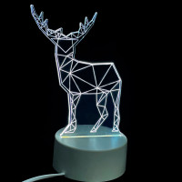 3D светильник Олень 