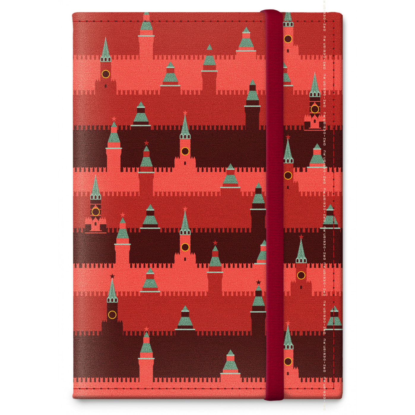 Обложка на паспорт  Кремль Башни  (текстиль)
