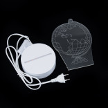 3D светильник Глобус (3 цвета)
