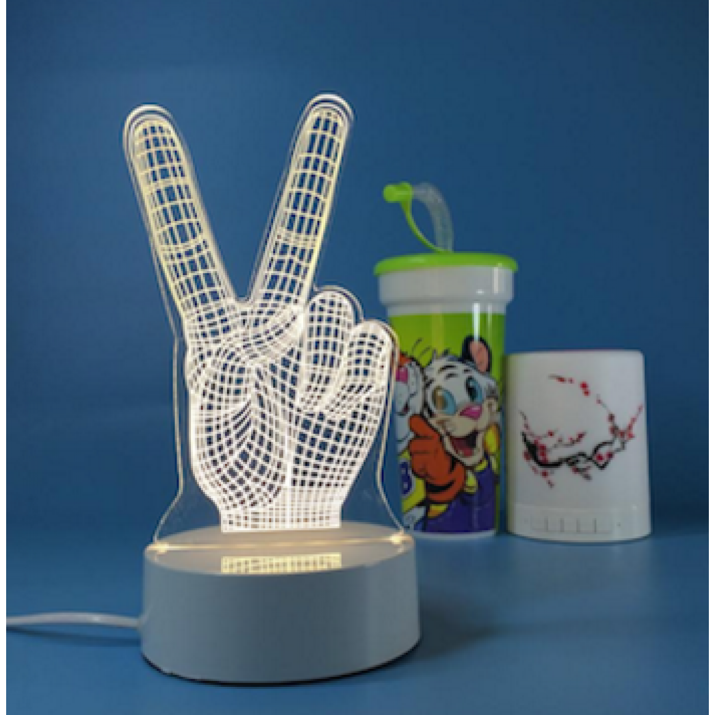 3D лампа Peace! (3 цвета)