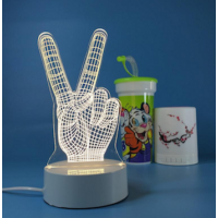 3D лампа Peace! (3 цвета)