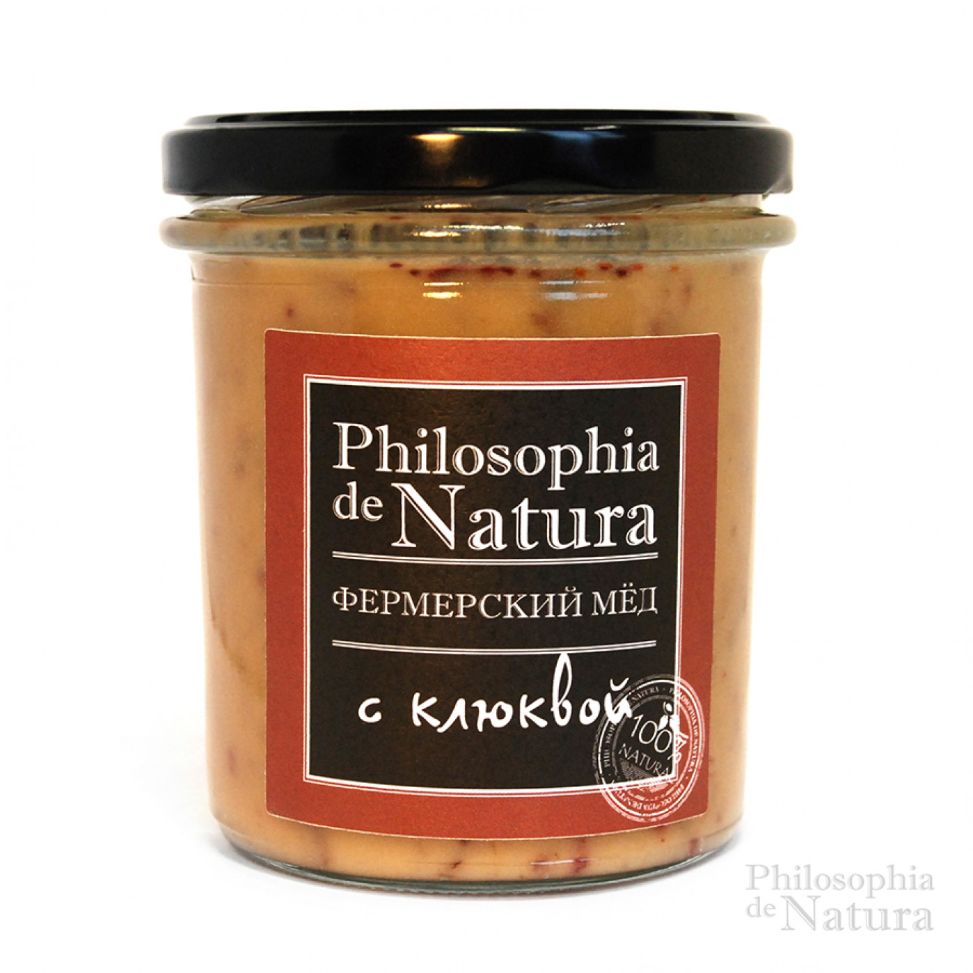 Фермерский крем-мед с клюквой Philosophiya de natura. 180 гр