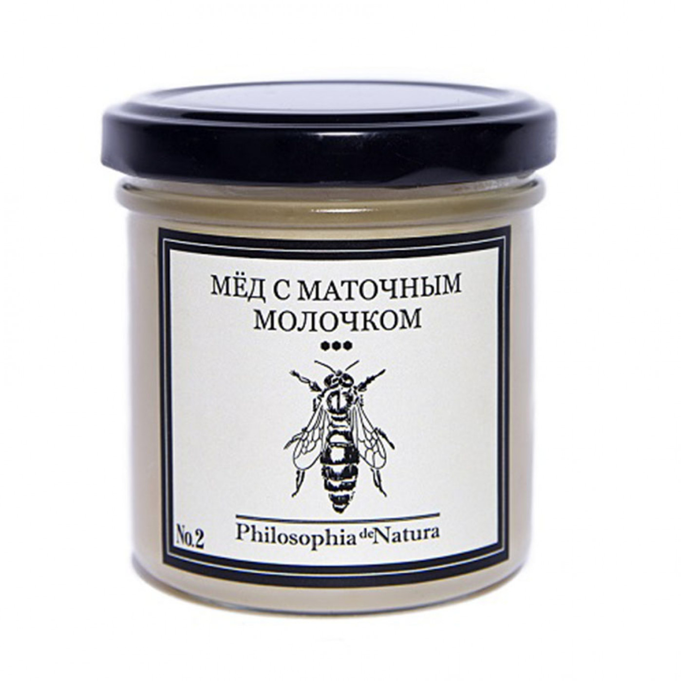 Фермерский мед с маточным молочком Philosophiya de natura. 180 гр