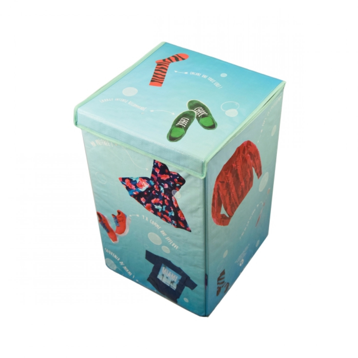 Складная корзина для белья с крышкой Histoire de linge