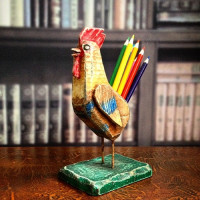 Карандашница Петух