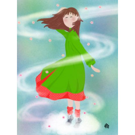 Открытка с конвертом Весенний ветер