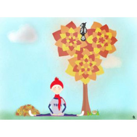 Открытка с конвертом  Йога 