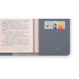 Artskilltouch кожаная обложка на паспорт серая
