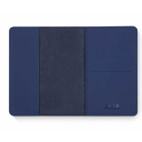 Artskilltouch кожаная обложка на паспорт синяя