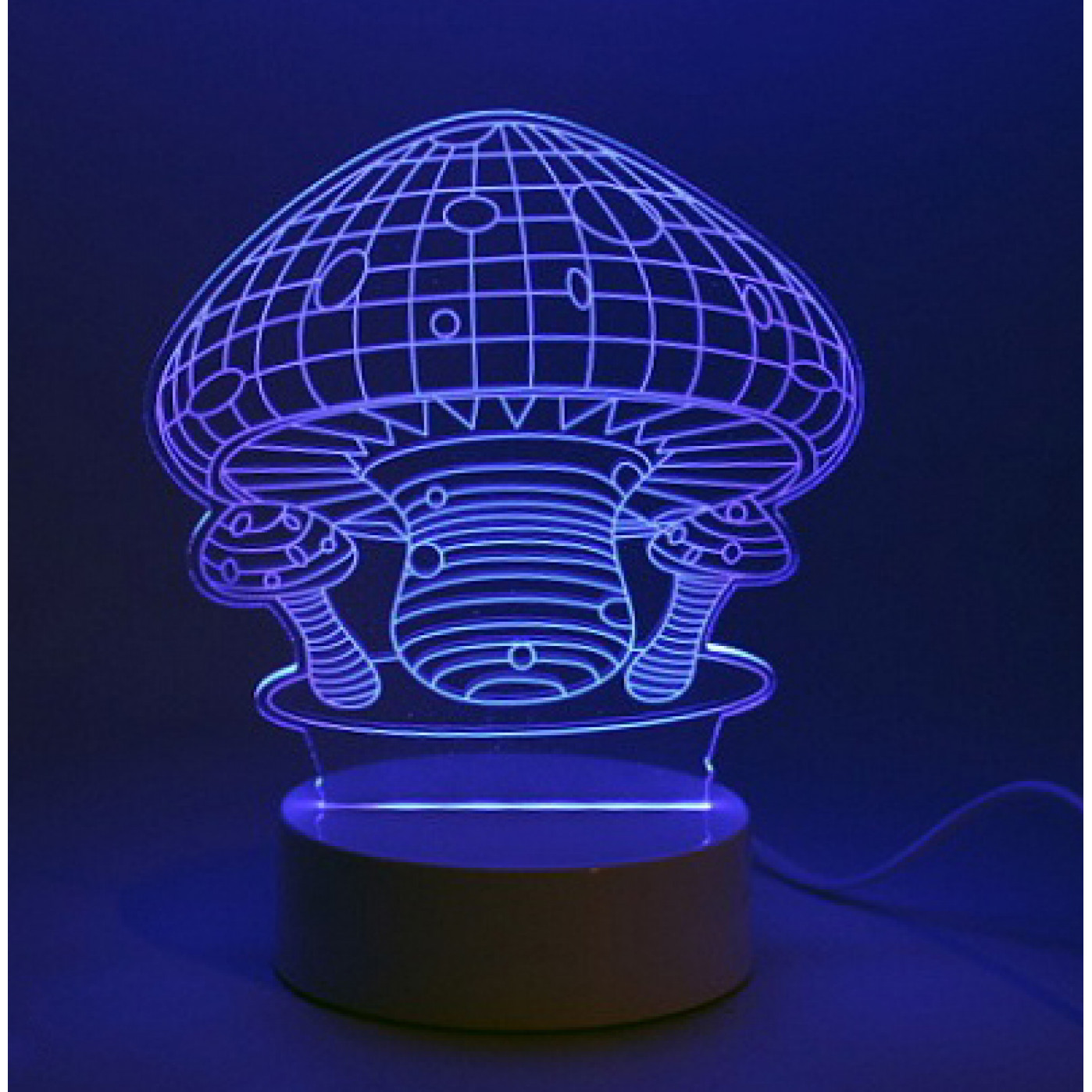 3D Светильник Creative Light Грибы (белая)