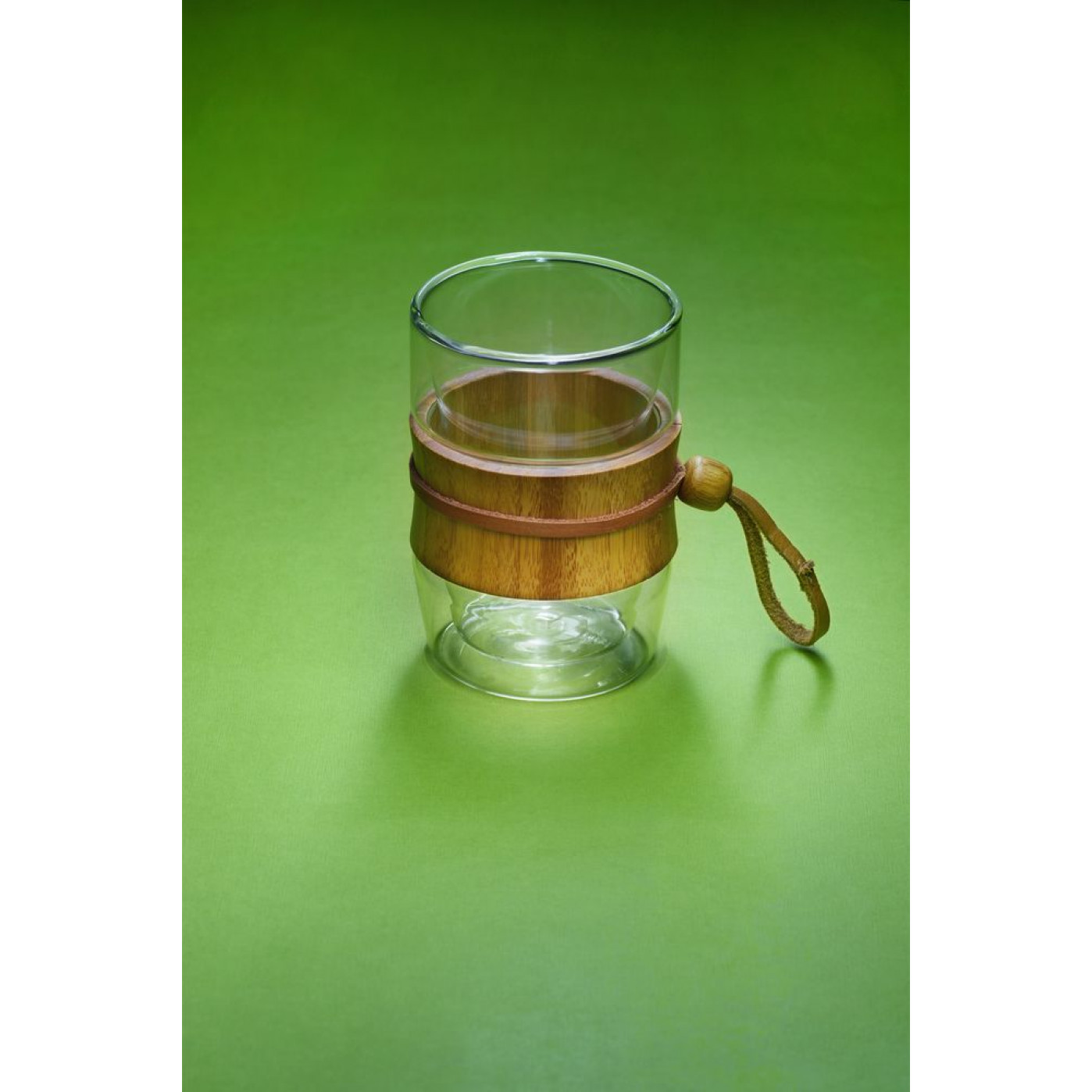 Стакан с двойными стенками Glass Bamboo Стакан с двойными стенками Glass Bamboo