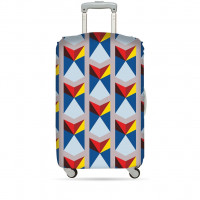 Чехол для чемодана Loqi Geomitric Triangle M