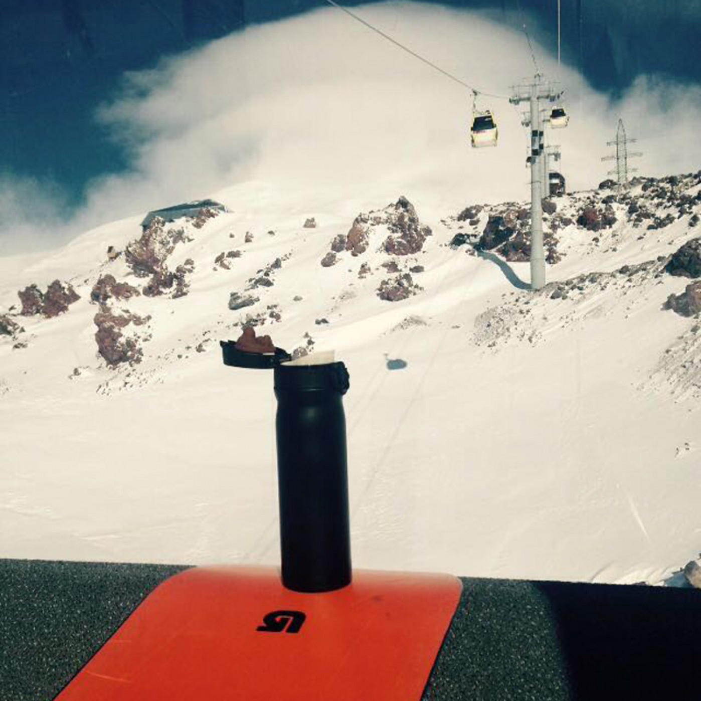 Термостакан Quick Open 500 мл Черный Матовый