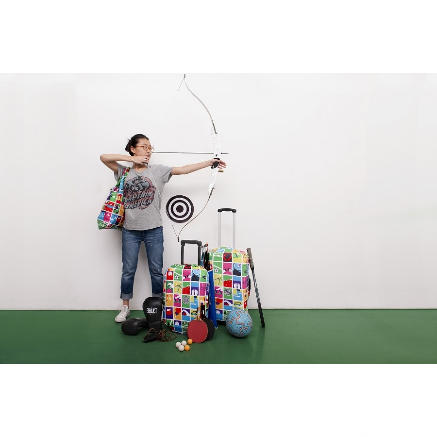 Чехол для чемодана LOQI - Juicy Strawberry М