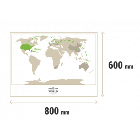 Пластиковая Скретч Карта Мира Black Premium edition-2