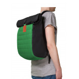 Ролл-топ рюкзак с изменяющимся объемом зеленый