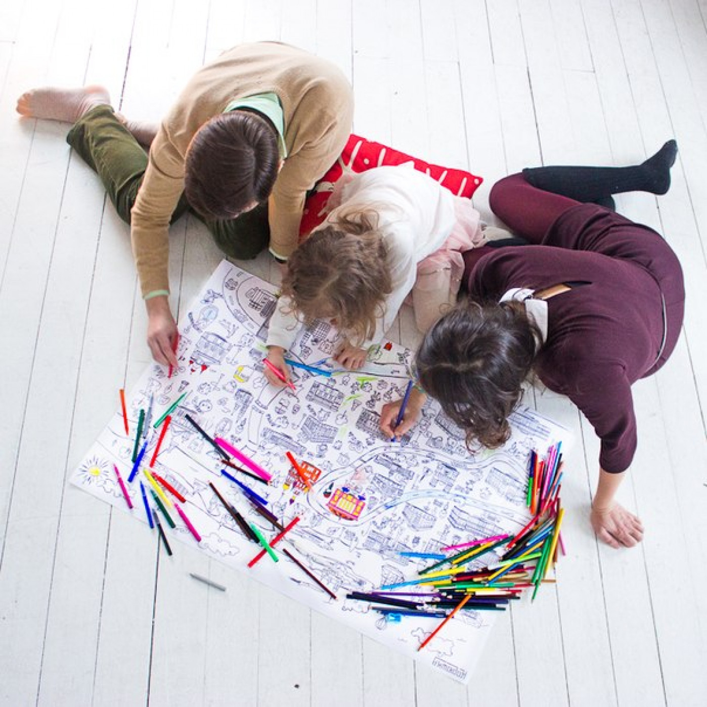 Огромный постер раскраска Cанкт-Петербург