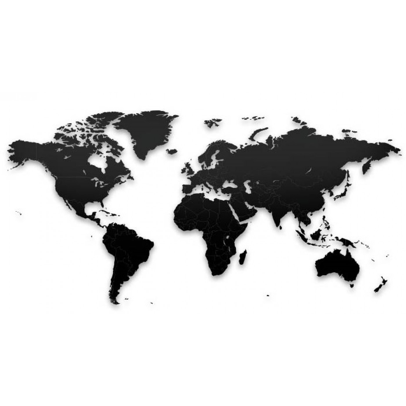 Реалистичный пазл мира True World Puzzle Black