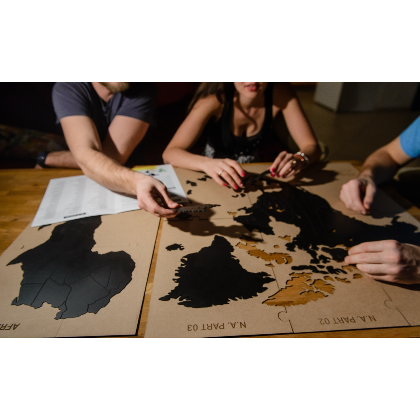 Реалистичный пазл мира True World Puzzle Black Реалистичный пазл мира True World Puzzle Black