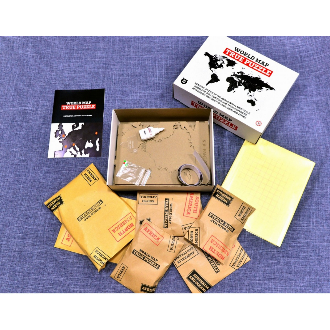 Реалистичный пазл мира True World Puzzle Black Реалистичный пазл мира True World Puzzle Black